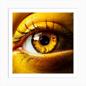 Yellow Eye 5 Art Print