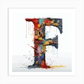 Letter F 1 Art Print