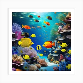 Coral Reef 3 Art Print