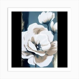 White Flowers 6 Art Print