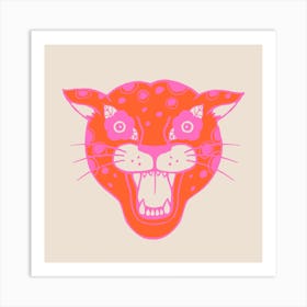 Neon Cheetah Art Print