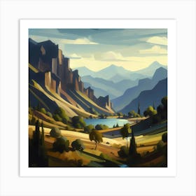 Landscape Painting 96 Art Print