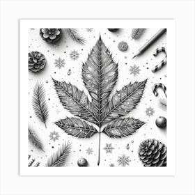 Winter leaf 7 Art Print