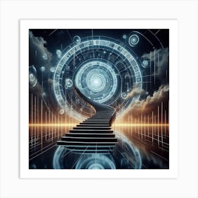 Stairway To The Future 1 Art Print