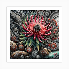 Waratah 1 Art Print