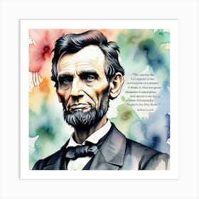 Abraham Lincoln 10 Art Print