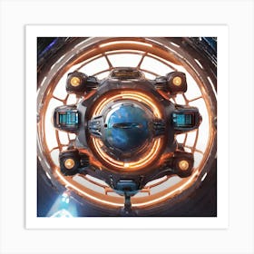 Avengers Spaceship Art Print