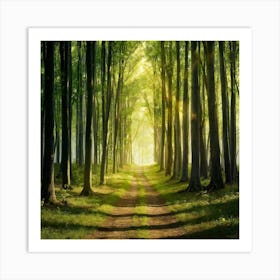 Path Through The Forest 11 Art Print