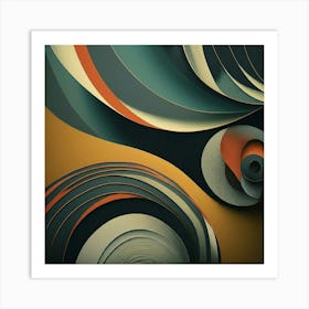 Flowing Stone Tri Tone_#8 Art Print