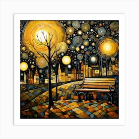 Night At The Park Art Print