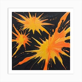 Splatters Art Print