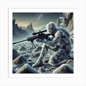 Voidborn Sniper Adaptive Camouflage Art Print