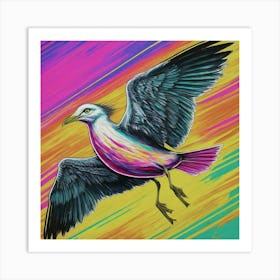 Seagull In Flight 1 Art Print