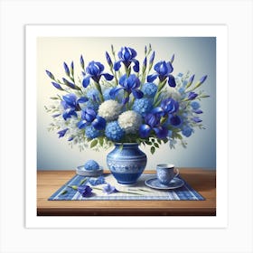 Blue Iris Art Print