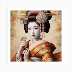 Geisha Art Print