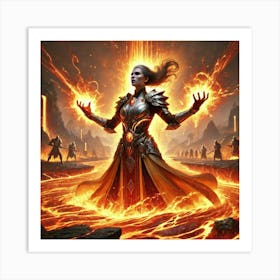 Chancellor Nerys Volkaris Lava Surge Art Print