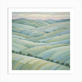 Wiltshire Landscape Art Print