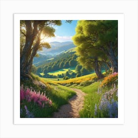 Path In The Countryside Art Print