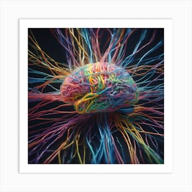 Colorful Brain 36 Art Print