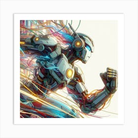 Robot Hd Wallpaper Art Print