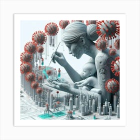 Coronavirus 3 Art Print