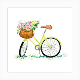 Bicycle Square Art Print