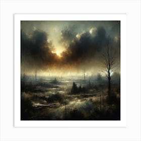 Magnificent desolation Art Print