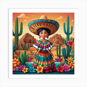 Mexican Girl 71 Art Print