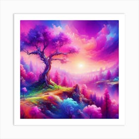 Tree In The Sky 58 Art Print