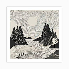 Mountain Landscape Art Print