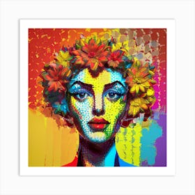 Colorful Woman 3 Art Print