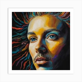 Woman With Dreadlocks Art Print