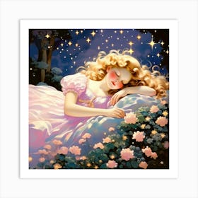 Dreaming Girl 3 Art Print