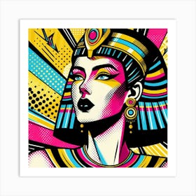 Pop Egyptian Nada Glitter Art Print