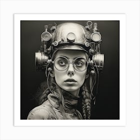 Steampunk Girl 20 Art Print