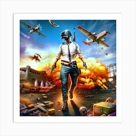 Pubg Cover 1 Art Print