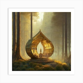 Music Box In The Forest Art Print