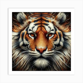 Tiger Head 3 Art Print