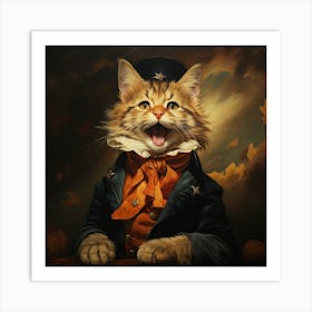 Cat In A Hat 1 Art Print