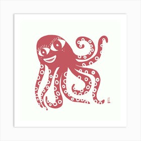 Loopy Octopus Art Print