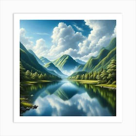 Mountain Lake 65 Art Print