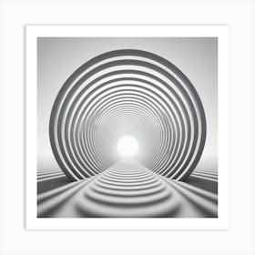 Abstract Tunnel - Abstract Stock Videos & Royalty-Free Footage Art Print