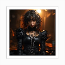 Gothic Girl Art Print