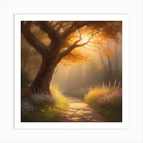 Path Of Light Art Print