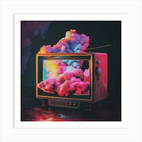 Tv In The Clouds 6 Art Print