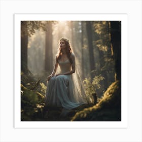 Fairy In The Forest Art Print