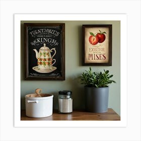 Chalkboard Wall Art Art Print