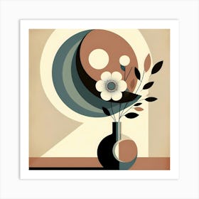 Yin And Yang In Boho Art Art Print