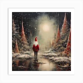 Vintage Vibes, Yuletide Tides 1 Art Print