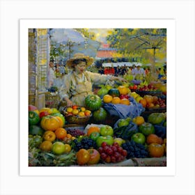 Fruit Market 1 Art Print